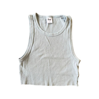 Tna baby blue crop tank, xs