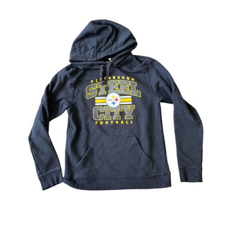 NFL Official black Pittsburgh Steelers sweatshirt, mens medium