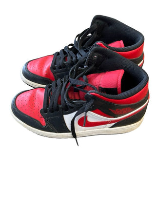 Nike red/black.white Air Jordans, 9 older kid