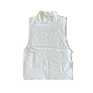 Babaton white high neck tank top, xs