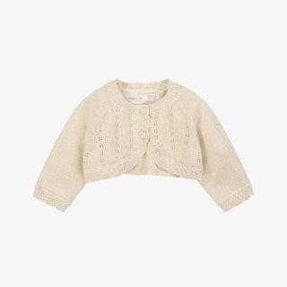 Mayoral Champagne cardigan new with tag, 0-1 month