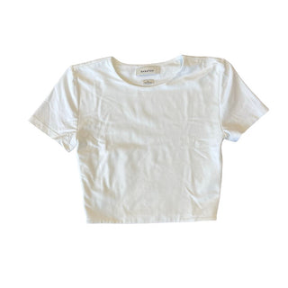 Babaton white crop tee, small