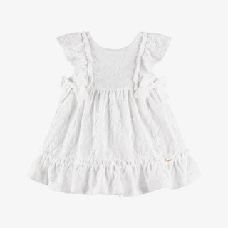 Mayoral White embroidered dress with bows new with tag, 12 months