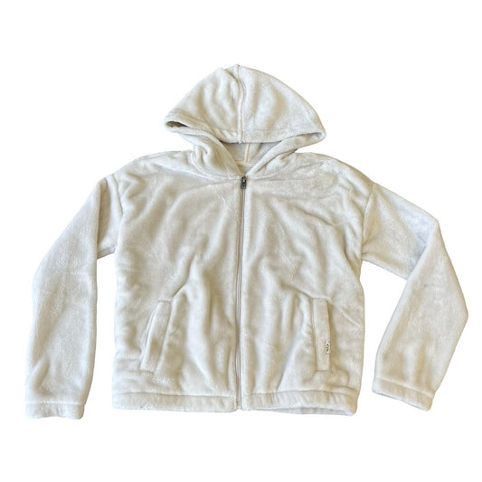 Abercrombie & Fitch cream fleece jacket, 13-14 years