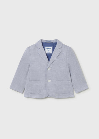 Mayoral Light Blue linen suit jacket new with tag, 12 months