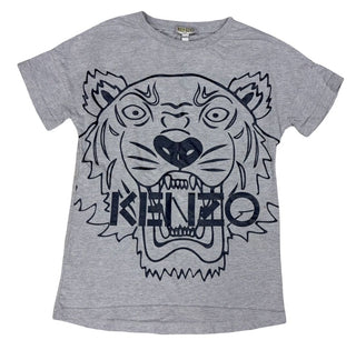 Kenzo Grey Tee with Tiger Graphic , 4 years