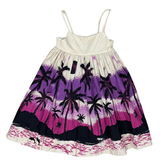 Molo Dress with Tropical Pink and Purple Print, 4 years