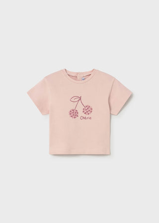 Mayoral Cherry tee with pant set new with tag, 12 months