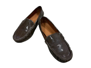Venettini Chocolate Brown Patent Loafers, 12 little kid