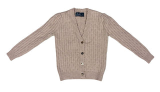 Belati Oat Beige Knit Cardigan , 4 years