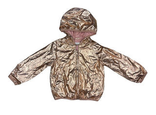 Gymboree Rose Gold Hooded Rain Jacket, 4 years