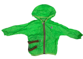 Kway Bright Green Packable Rain Jacket, 3 years
