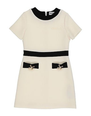 Moschino white dress with black detailing