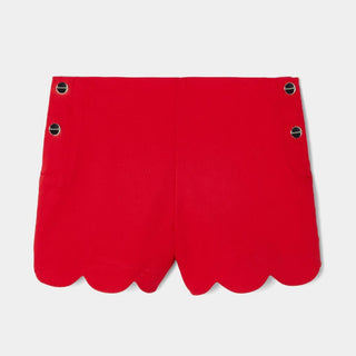 Jacadi red scalloped shorts, 8 years