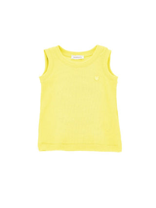 Monnalisa  yellow ribbed tank top, 10 years