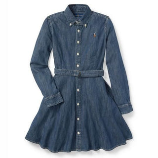 Polo Ralph Laure denim long sleeve dress, 10 years