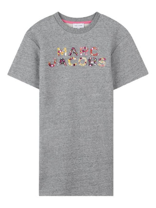 Marc Jacobs t-shirt dress with jewelled logo, 12 years