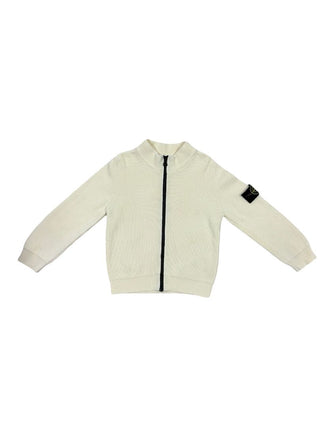 Stone Island cream knit zip up sweater , 4 years