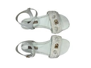 Dolce & Gabanna white sandals , 4.5/5