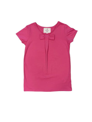 Jacadi pink tee with bow, small