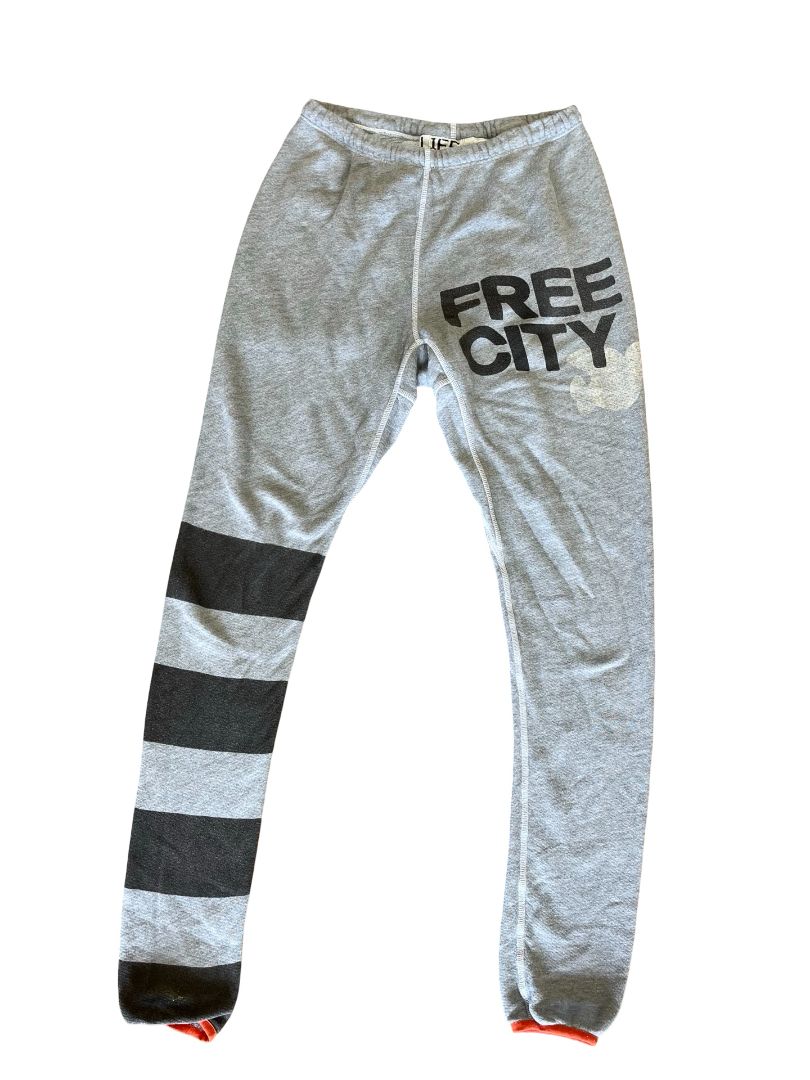Free City grey sweat pants, medium womens