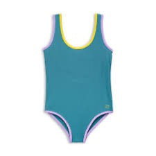 Baines Collection Pam Anti-UV Teal Swimsuit, new with tag, 10 years