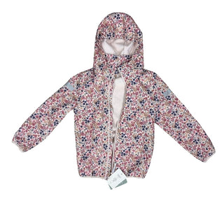 H&M Fleece Lined Pink Floral Pattern Windbreaker Jacket, 6-8 years
