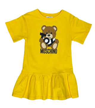 Moschino Yellow Dress with Bear Graphic, 5 years