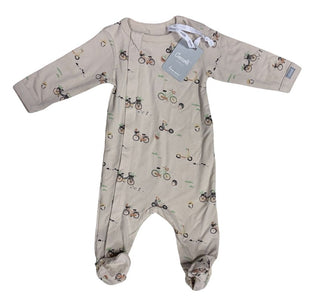 Coccoli Taupe Beige with Bicycle Pattern - New With Tags, 3 months