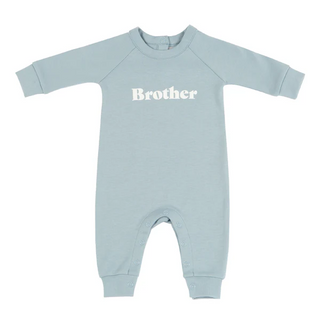 Bob & Blossom Sky Blue Brother Romper, new with tag, 3-6 months