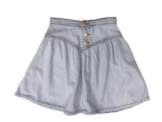 Molo Light Blue Denim Skirt with Buttons, 8 years