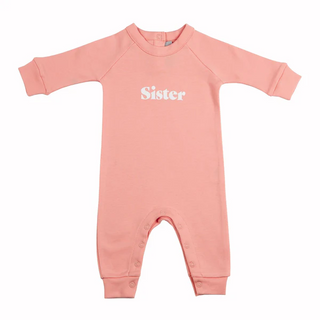 Bob & Blossom Pink rose sister romper, new with tag, 0-3 months