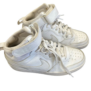 Nike white Court Borough Mid 2, 4 big kid