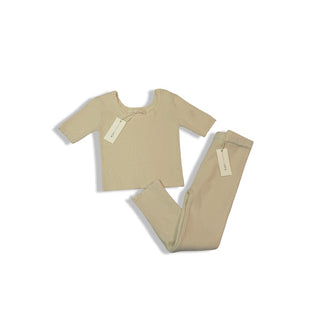 Rylee + Cru Scallop tee natural and pants new with tags, 4-5 years