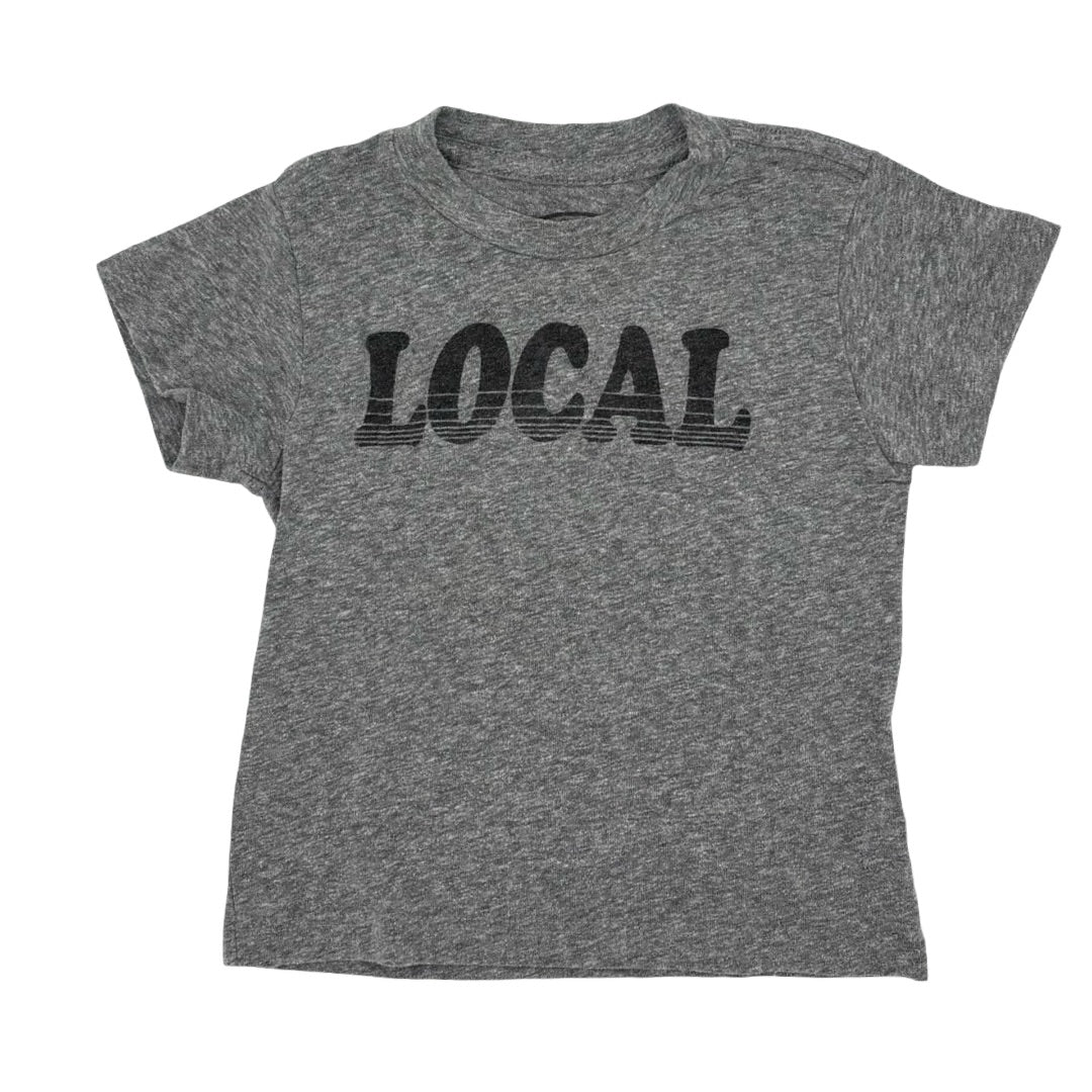 Tiny Whales Grey Local tshirt, 12-18 months