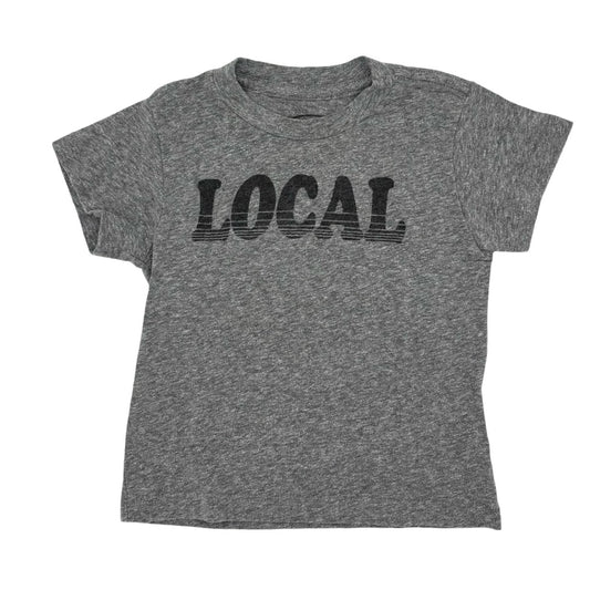 Tiny Whales Grey Local tshirt, 12-18 months