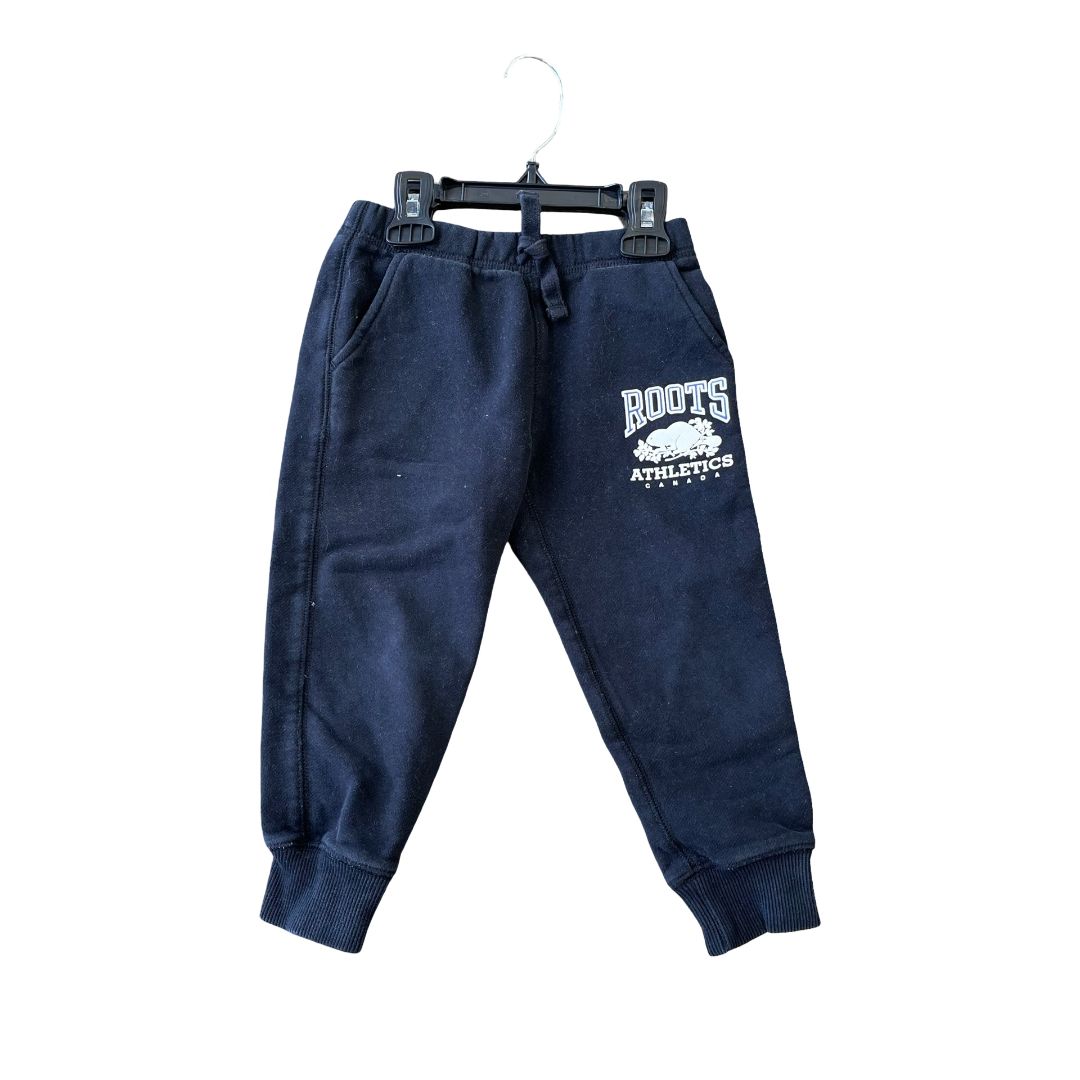 Roots black sweatpants, 4 years
