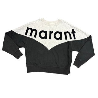 Isabella Marant Etoille Grey & black Houston sweatshirt, Euro 36 womens