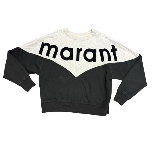 Isabella Marant Etoille Grey & black Houston sweatshirt, Euro 36 womens