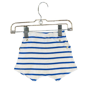 Petit Bateau blue/white stripped sailor shorts, 6 months