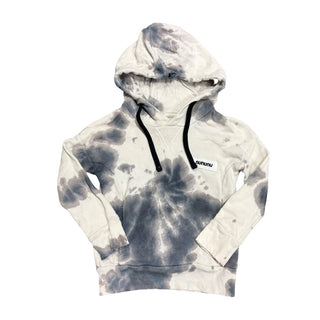 Nununu Grey/white tie dye hooded sweatshirt, 2-3 years