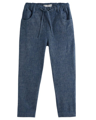 Emile & Ida Indigo linen trousers, new with tag, 14 years