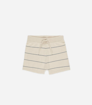 Rylee + Cru Chandler Knit Cream Short with Blue Stripes Brand New with Tags, 6-7 years