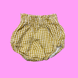 Door ploom Yellow checkered shorts, 1 year
