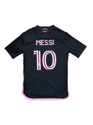 Adidas Black and Pink Messi Jersey , 9-10 years