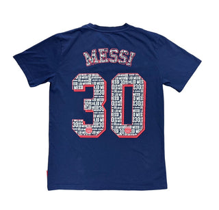 Paris St Germain Messi 30 Navy Blue Tee , Medium Youth