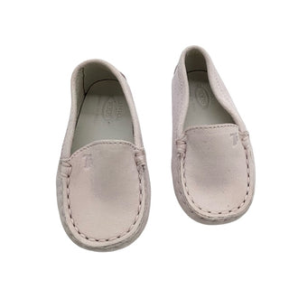 Tods Baby pink suede loafers, Euro 18 little kid