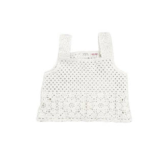 Zara White eyelet tank top, 3 years