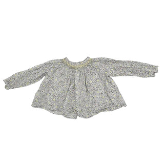 Bonpoint Griotte smocked floral print cotton top/blouse, 12 months