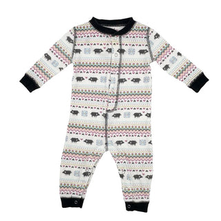 P.J. Salvage Fair Isle Sheep one piece pj’s, 6-12 months